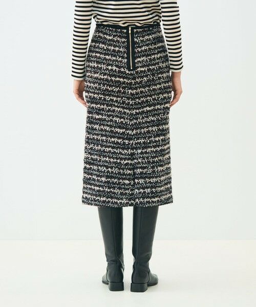 TOMORROWLAND / トゥモローランド ミニ・ひざ丈スカート | ファンシートリコット タイトストレートスカート | 詳細4