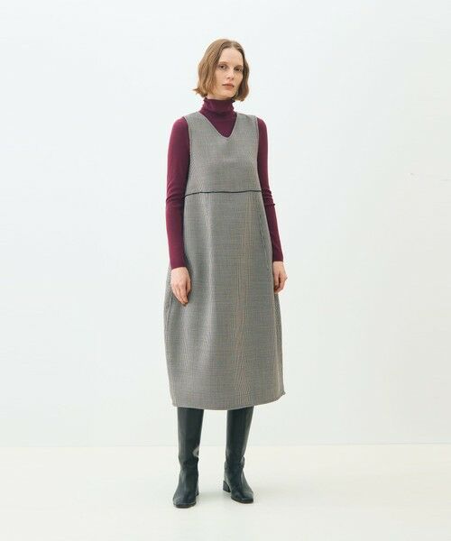 TOMORROWLAND / トゥモローランド ミニ丈・ひざ丈ワンピース | ガンクラブトゥースリバー 4-wayコクーンワンピース | 詳細10