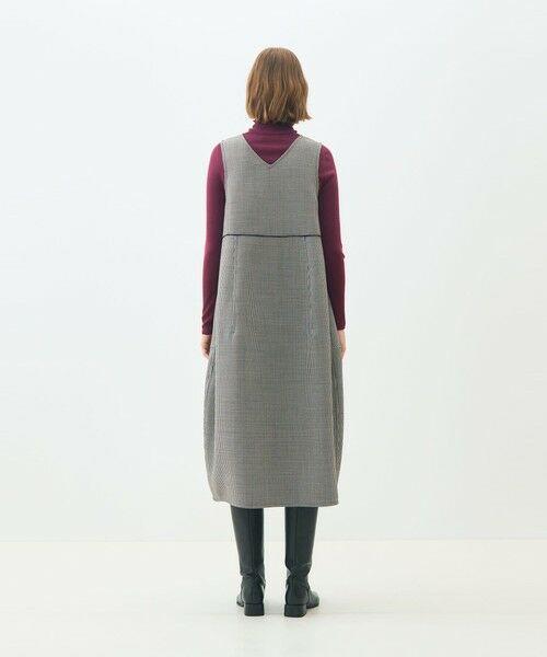 TOMORROWLAND / トゥモローランド ミニ丈・ひざ丈ワンピース | ガンクラブトゥースリバー 4-wayコクーンワンピース | 詳細3