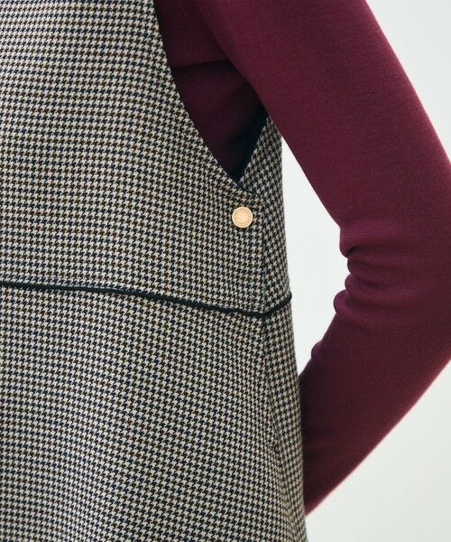 TOMORROWLAND / トゥモローランド ミニ丈・ひざ丈ワンピース | ガンクラブトゥースリバー 4-wayコクーンワンピース | 詳細7