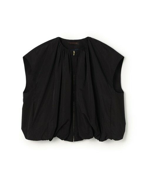 TOMORROWLAND / トゥモローランド ベスト | ポリエステルシルクタフタ バルーンジレ(19 ブラック)