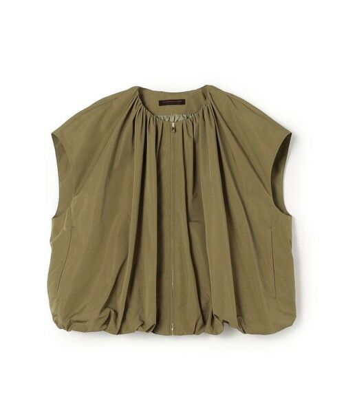 TOMORROWLAND / トゥモローランド ベスト | ポリエステルシルクタフタ バルーンジレ(57 カーキ)