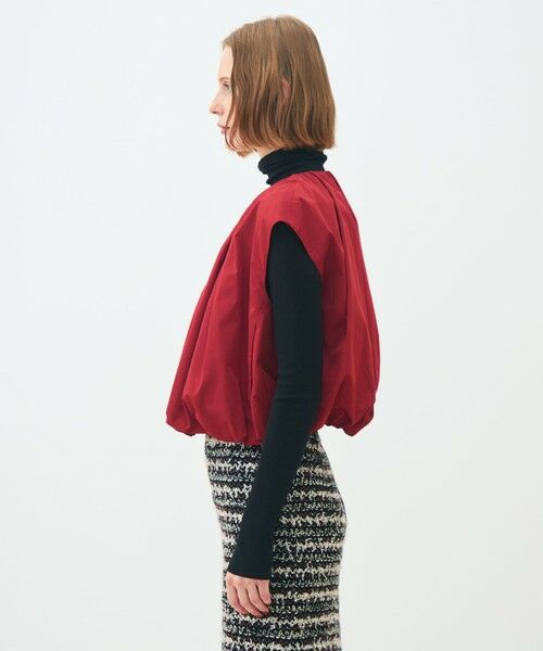 TOMORROWLAND / トゥモローランド ベスト | ポリエステルシルクタフタ バルーンジレ | 詳細3