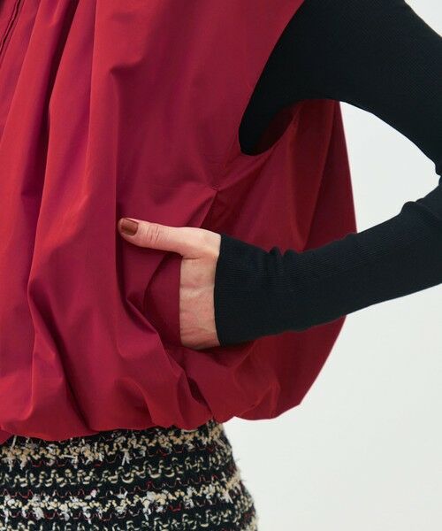 TOMORROWLAND / トゥモローランド ベスト | ポリエステルシルクタフタ バルーンジレ | 詳細8