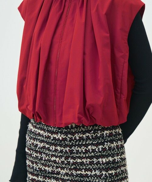 TOMORROWLAND / トゥモローランド ベスト | ポリエステルシルクタフタ バルーンジレ | 詳細9