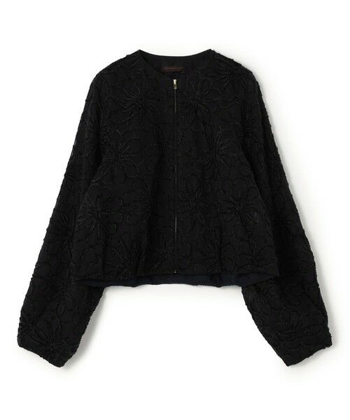 TOMORROWLAND / トゥモローランド ブルゾン | レーヌエンブロイダリー バルーンブルゾン(68 ネイビー系)