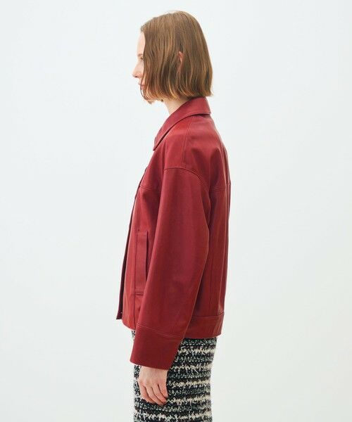 TOMORROWLAND / トゥモローランド ブルゾン | ベジタブルレザー コクーンブルゾン | 詳細3