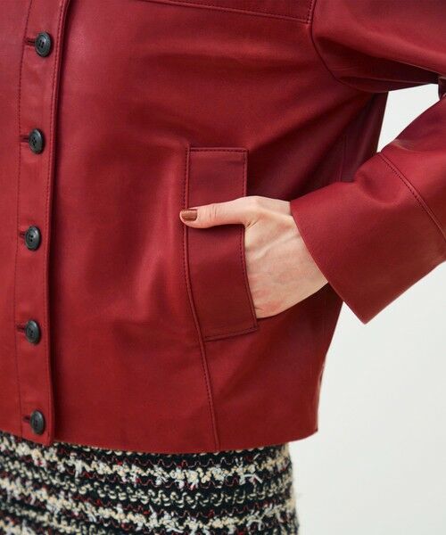 TOMORROWLAND / トゥモローランド ブルゾン | ベジタブルレザー コクーンブルゾン | 詳細8