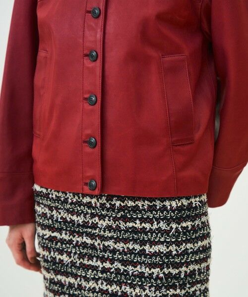 TOMORROWLAND / トゥモローランド ブルゾン | ベジタブルレザー コクーンブルゾン | 詳細9