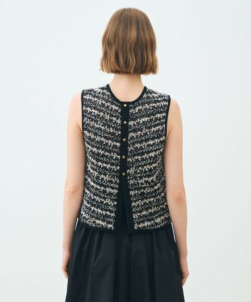 2025SS＊TOMORROWLANDコレクション＊デニム刺繍フロンタブルジレ 2025SS＊TOMORROWLANDコレクション＊デニム刺繍フロンタブルジレ
