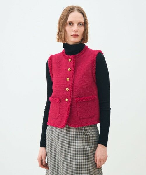 TOMORROWLAND / トゥモローランド ベスト | ブークレーファンシー クルーネックジレ | 詳細2