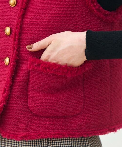 TOMORROWLAND / トゥモローランド ベスト | ブークレーファンシー クルーネックジレ | 詳細8