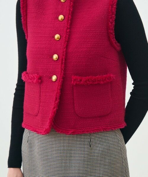 TOMORROWLAND / トゥモローランド ベスト | ブークレーファンシー クルーネックジレ | 詳細9