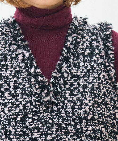 TOMORROWLAND / トゥモローランド ベスト | ローズラインファンシー フロンタブルジレ | 詳細5