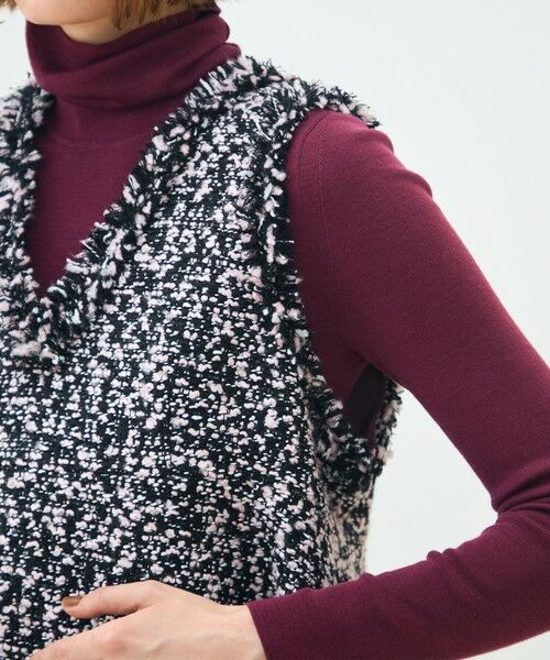 TOMORROWLAND / トゥモローランド ベスト | ローズラインファンシー フロンタブルジレ | 詳細7