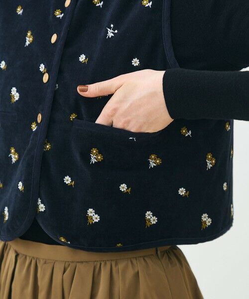 TOMORROWLAND / トゥモローランド ベスト | フルーロンベル リバーシブルジレ | 詳細8