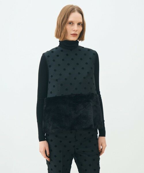 TOMORROWLAND / トゥモローランド ベスト | モールポルカドット チュチュファージレ | 詳細2