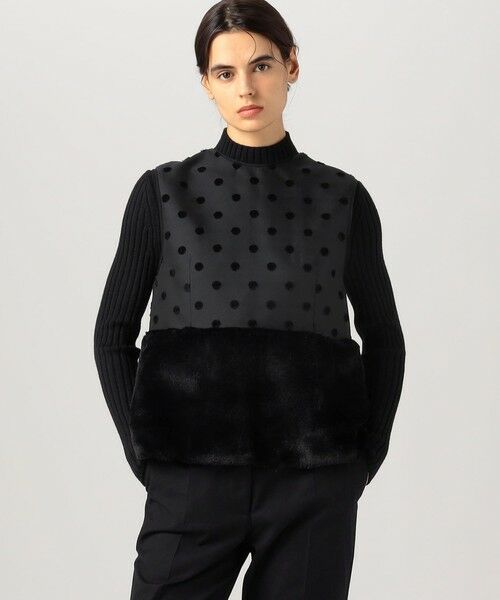 TOMORROWLAND / トゥモローランド ベスト | モールポルカドット チュチュファージレ | 詳細3