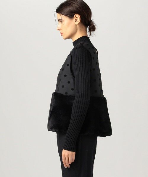 TOMORROWLAND / トゥモローランド ベスト | モールポルカドット チュチュファージレ | 詳細4