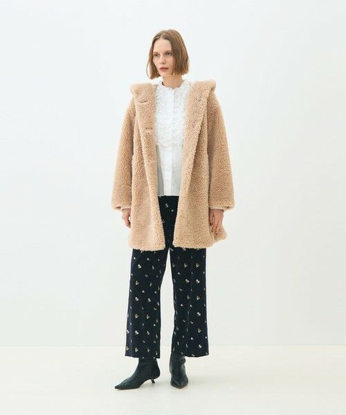 TOMORROWLAND / トゥモローランド その他アウター | テディファー フーデッドコート | 詳細1