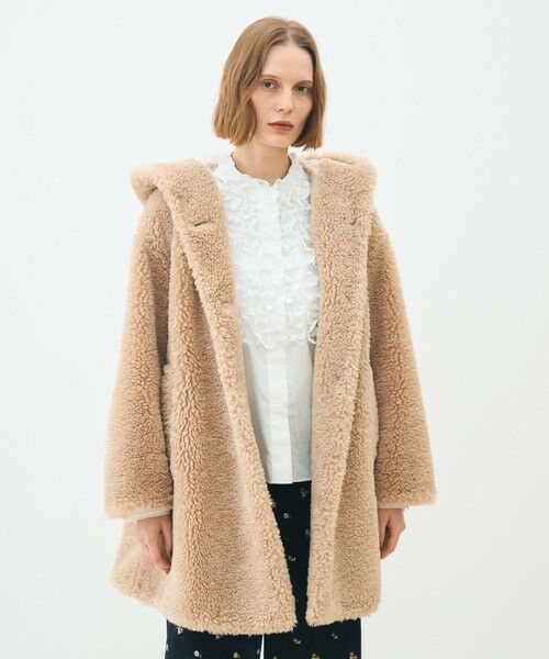 TOMORROWLAND / トゥモローランド その他アウター | テディファー フーデッドコート | 詳細2