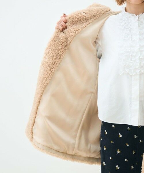 TOMORROWLAND / トゥモローランド その他アウター | テディファー フーデッドコート | 詳細5