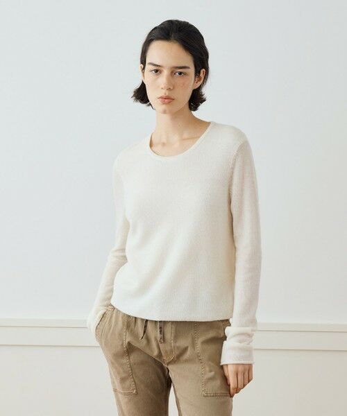 TOMORROWLAND / トゥモローランド ニット・セーター | ソフトフェザーウェイトカシミヤ クルーネックプルオーバー WOKC3076 | 詳細2