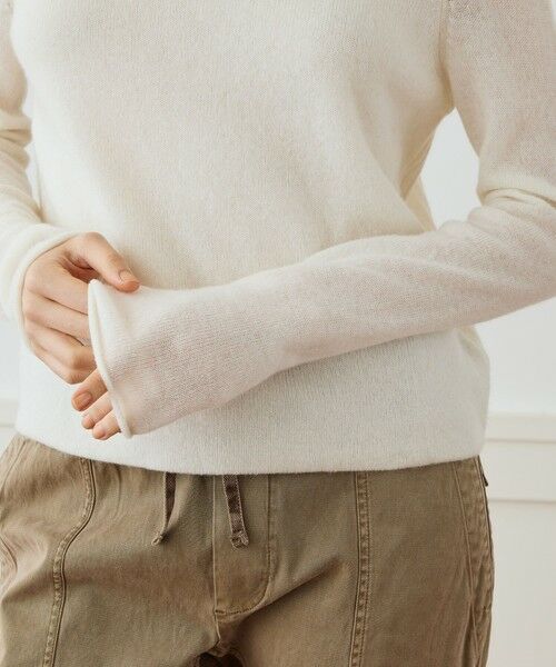 TOMORROWLAND / トゥモローランド ニット・セーター | ソフトフェザーウェイトカシミヤ クルーネックプルオーバー WOKC3076 | 詳細6