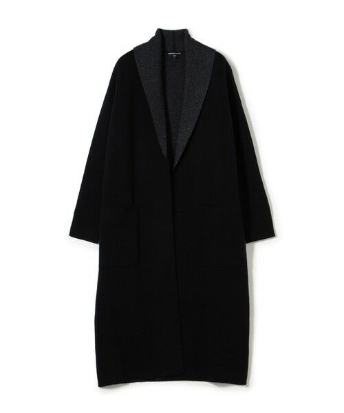 TOMORROWLAND / トゥモローランド ニット・セーター | リサイクルカシミヤ ショールカラーコート WRBC2619(19 ブラック)