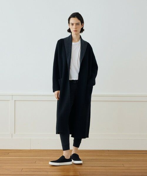 TOMORROWLAND / トゥモローランド ニット・セーター | リサイクルカシミヤ ショールカラーコート WRBC2619 | 詳細1