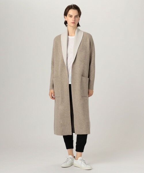 TOMORROWLAND / トゥモローランド ニット・セーター | リサイクルカシミヤ ショールカラーコート WRBC2619 | 詳細10