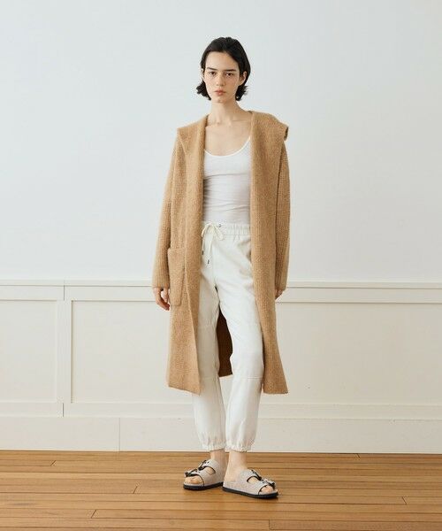 TOMORROWLAND / トゥモローランド その他アウター | チャンキーワッフルニット フードデッドコート WWAS2627 | 詳細1