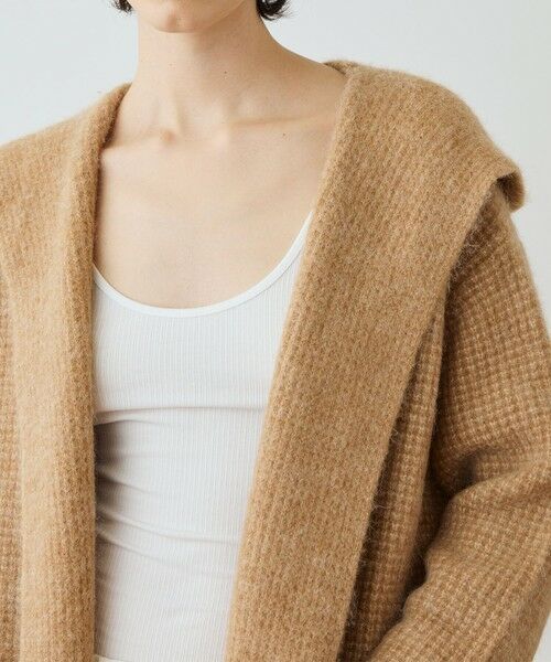 TOMORROWLAND / トゥモローランド その他アウター | チャンキーワッフルニット フードデッドコート WWAS2627 | 詳細4