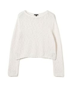 TOMORROWLAND / トゥモローランド ニット・セーター | コットンリネンオープンワーク クルーネックプルオーバー WVP3093