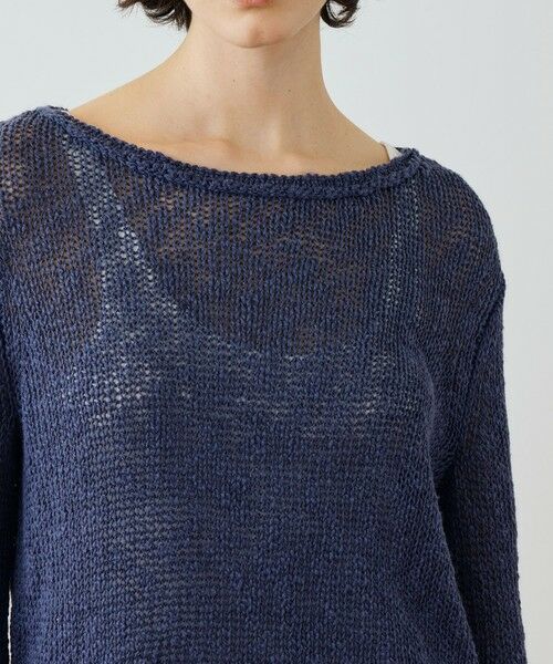 TOMORROWLAND / トゥモローランド ニット・セーター | コットンリネンオープンワーク クルーネックプルオーバー WVP3093 | 詳細5