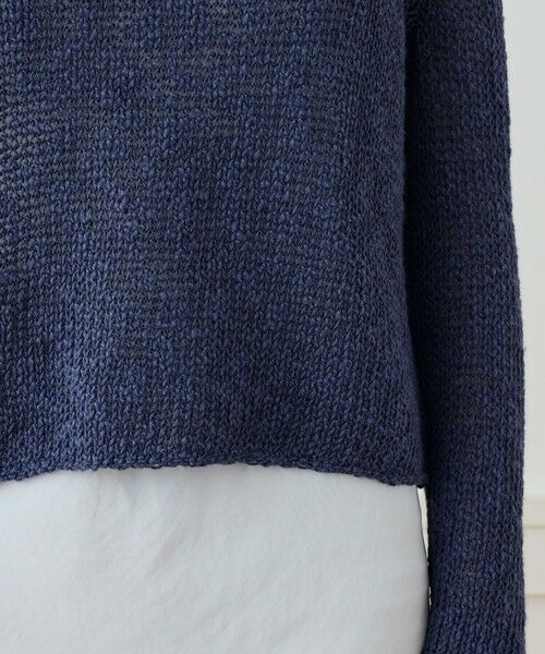 TOMORROWLAND / トゥモローランド ニット・セーター | コットンリネンオープンワーク クルーネックプルオーバー WVP3093 | 詳細7