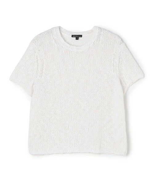 TOMORROWLAND / トゥモローランド ニット・セーター | コットンリネン ショートスリーブプルオーバー WVP3141(11 ホワイト)