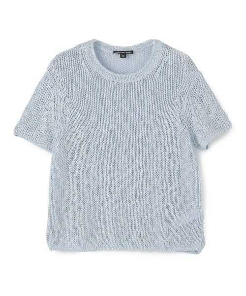 TOMORROWLAND / トゥモローランド ニット・セーター | コットンリネン ショートスリーブプルオーバー WVP3141(63 ライトブルー)