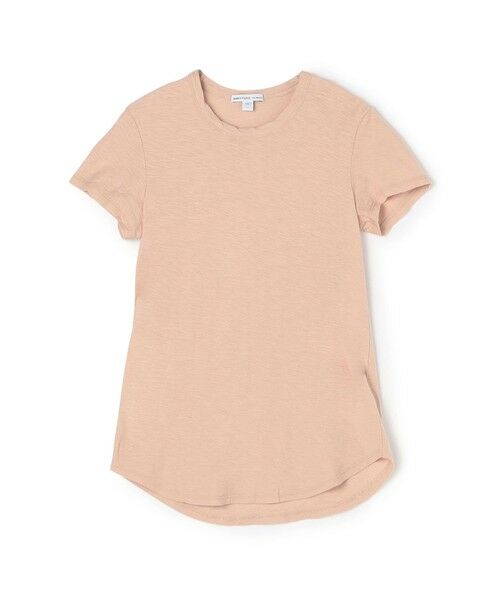 TOMORROWLAND/トゥモローランド スラブジャージー クルーネックTシャツ WUA3037 33 ライトピンク 1(M)