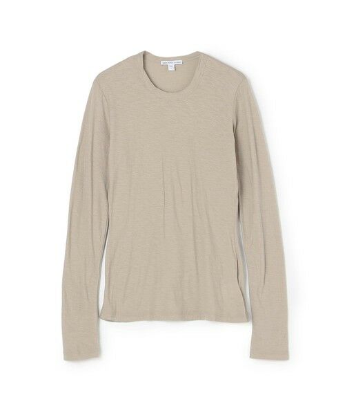 TOMORROWLAND / トゥモローランド Tシャツ | スラブジャージー ロングスリーブプルオーバー WUA3361(42 ライトベージュ系)