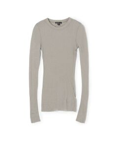 TOMORROWLAND / トゥモローランド Tシャツ | コットンカシミヤリブ ロングスリーブプルオーバー WVA3939