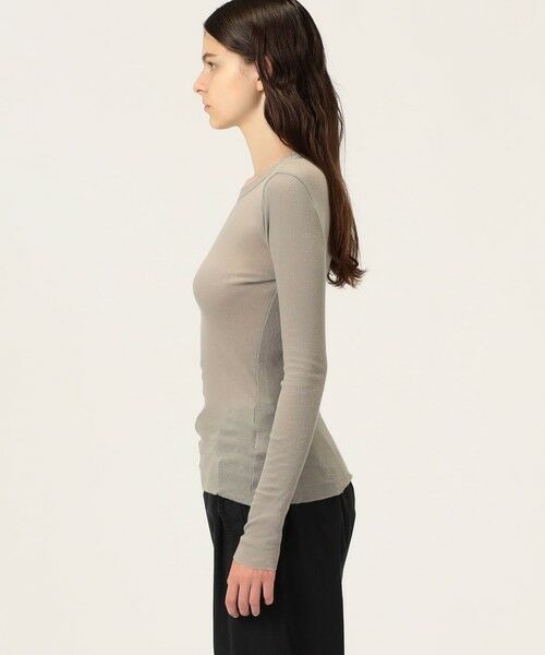 TOMORROWLAND / トゥモローランド Tシャツ | コットンカシミヤリブ ロングスリーブプルオーバー WVA3939 | 詳細3