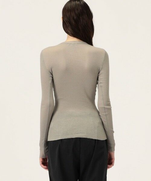 TOMORROWLAND / トゥモローランド Tシャツ | コットンカシミヤリブ ロングスリーブプルオーバー WVA3939 | 詳細4