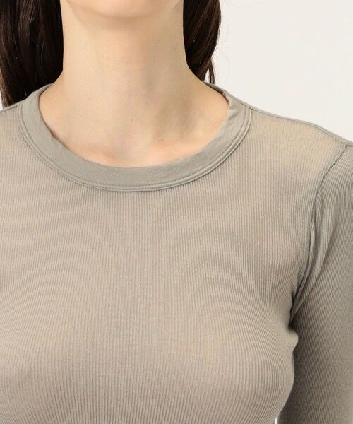 TOMORROWLAND / トゥモローランド Tシャツ | コットンカシミヤリブ ロングスリーブプルオーバー WVA3939 | 詳細5