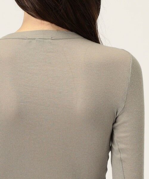 TOMORROWLAND / トゥモローランド Tシャツ | コットンカシミヤリブ ロングスリーブプルオーバー WVA3939 | 詳細6