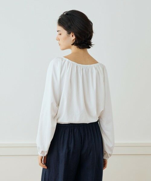 TOMORROWLAND / トゥモローランド シャツ・ブラウス（半袖以外） | マットサテン ギャザーブラウス WLMP3985 | 詳細4