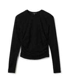 TOMORROWLAND / トゥモローランド Tシャツ | コットンポリエステルジャージー サイドシャーリングTシャツ WMTP3232