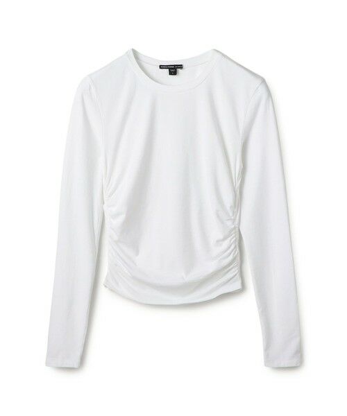 TOMORROWLAND / トゥモローランド Tシャツ | コットンポリエステルジャージー サイドシャーリングTシャツ WMTP3232(11 ホワイト)