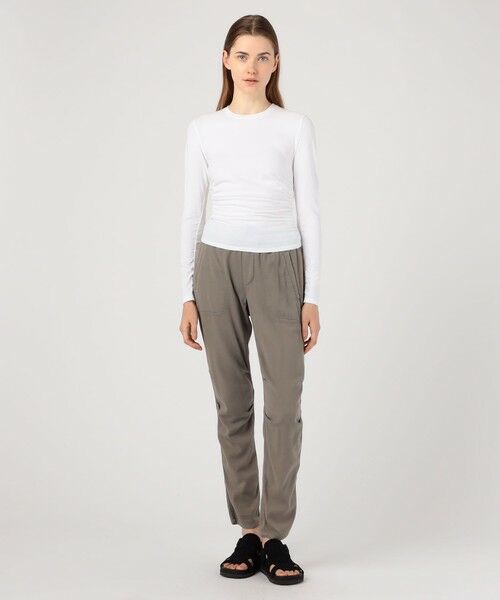 TOMORROWLAND / トゥモローランド Tシャツ | コットンポリエステルジャージー サイドシャーリングTシャツ WMTP3232 | 詳細1