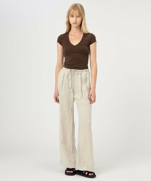 TOMORROWLAND / トゥモローランド その他パンツ | リネン リラックスパンツ WKO1443 | 詳細1